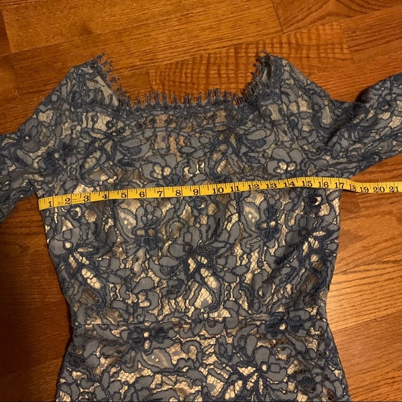 NWT JS Collections Gown Peri Nude Size 4 Boatneck - Picture 6 of 7